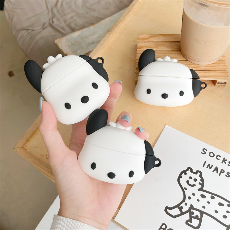 Personalized Creative Silicone Case for Parachute Dog AirPods Pro 1/2/3 Generations, Compatible with Apple Bluetooth Wireless Earbuds