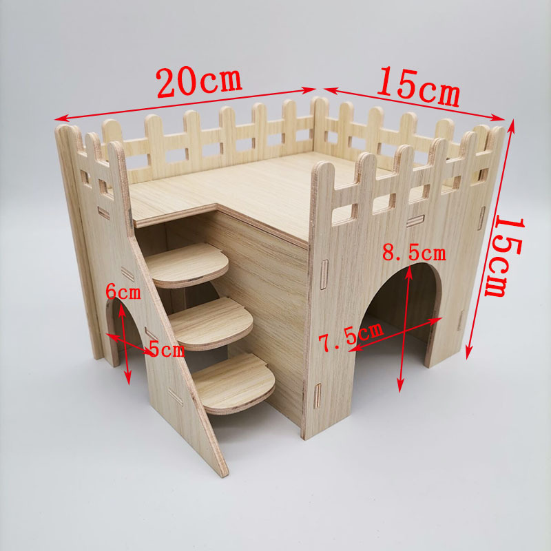ハムスターケージプラスチック小屋別荘トトロ金糸熊ウサギ専用超大型ハムスターケージ飼育箱ペットルーム|undefined