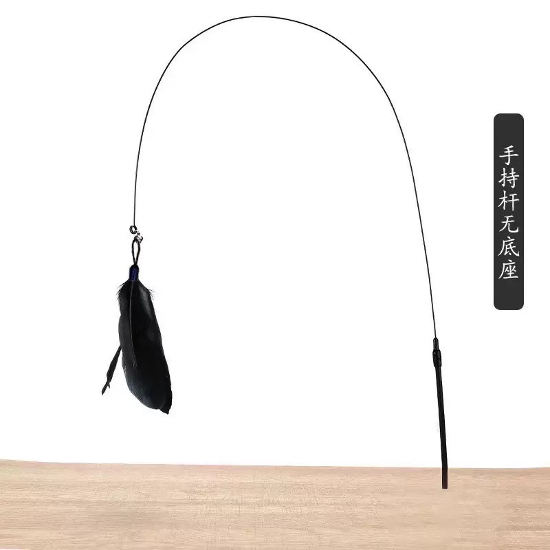 검은색 휴대용 고양이 재미있는 스틱