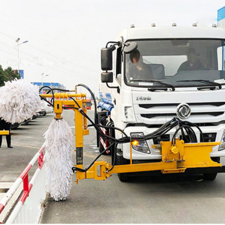 车挂式高速护栏清洗机 双面滚刷城市隔离护栏清洗机 大功率清洗机