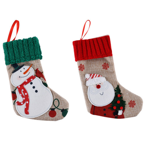 Christmas socks candy bags gift bags handbags Christmas decorative socks Christmas tree pendants children's supplies gifts
