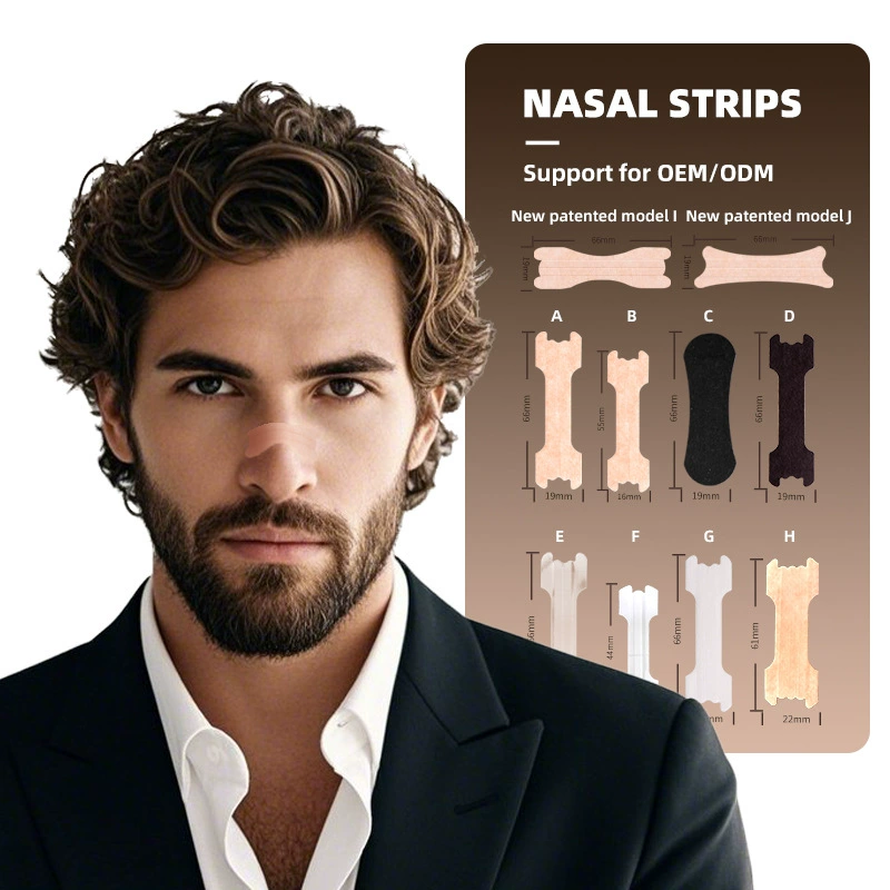 Оптовая продажа назального пластыря, физическое расширение для увеличения объема дыхания, дышащий пластырь, назальный пластырь, детский пластырь против храпа, назальный пластырь для взрослых от храпа