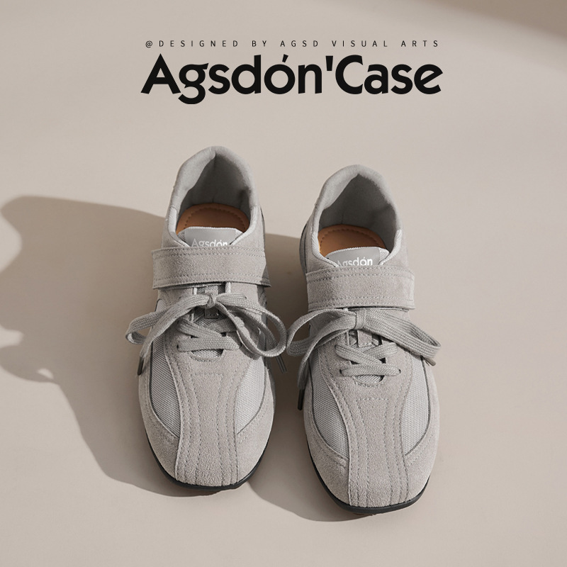 Zapatos de entrenamiento de ballet para mujeres 2025 nuevos zapatos de invierno Bocken de fondo plano deportivo casual Retro Gump