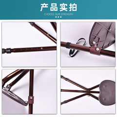 Elderly crutches, stools, non-slip crutches, foldable height-adjustable hiking sticks, lightweight multifunctional crutches