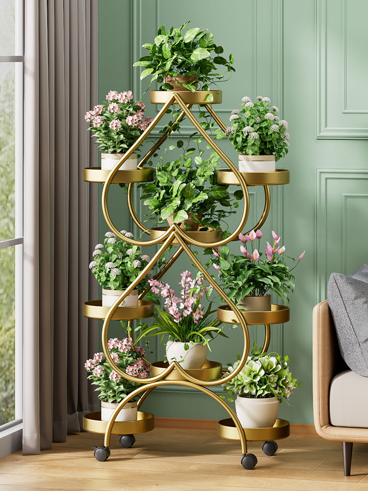 업그레이드된 브론즈 색상 - 대담하고 두꺼워진 9개의 냄비 [무료 범용 휠]