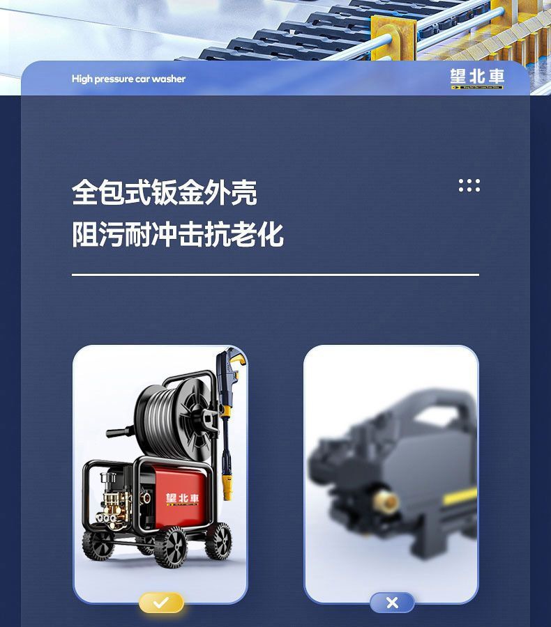 2025 Car Washing Machine 220V Household Car Washing Ultra-High Pressure Water Gun Portable Powerful High-Power Automatic Car Washing Artifact