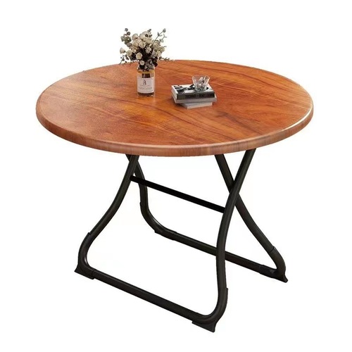 Folding round table for home small apartment dining table furniture dining room balcony leisure table portable foldable table table chair set