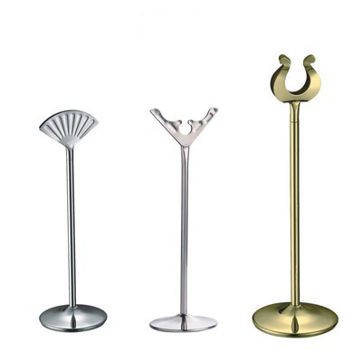 Отель Ресторан Банкетный Свадебный Стол Табличка с номером Держатель таблички из нержавеющей стали Держатель номера Рекламная табличка Держатель карты