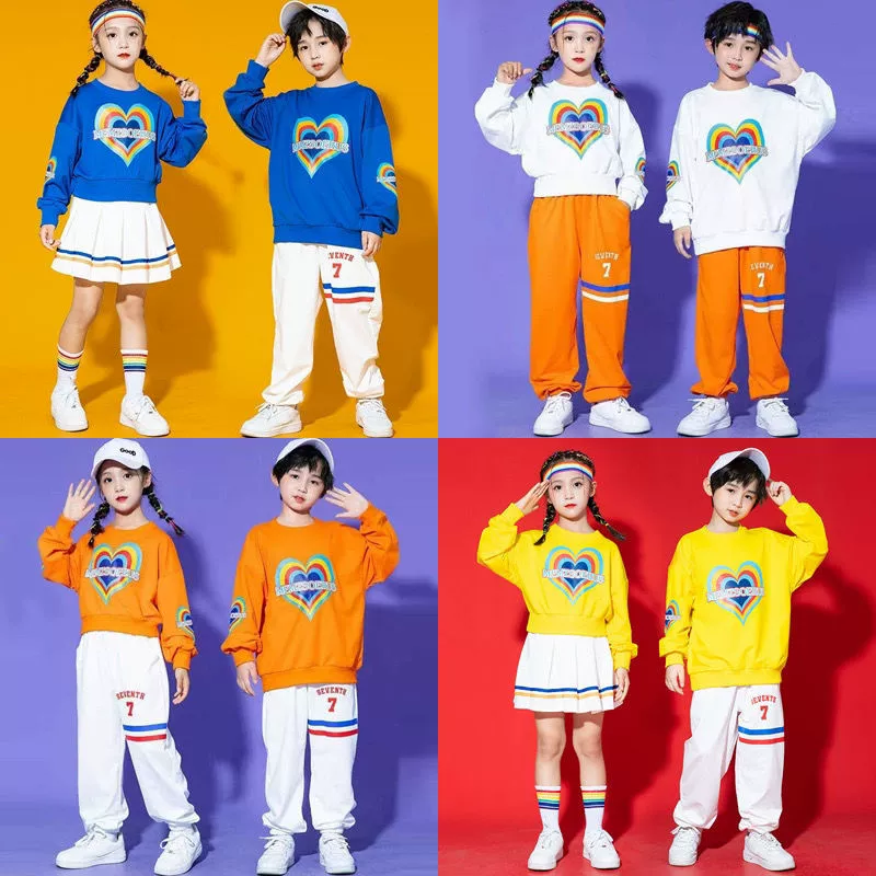 Детские костюмы Черлидинга Костюмы для учеников начальной и средней школы Осенние игры Входные костюмы Костюмы для уличных танцев Церемония открытия группы