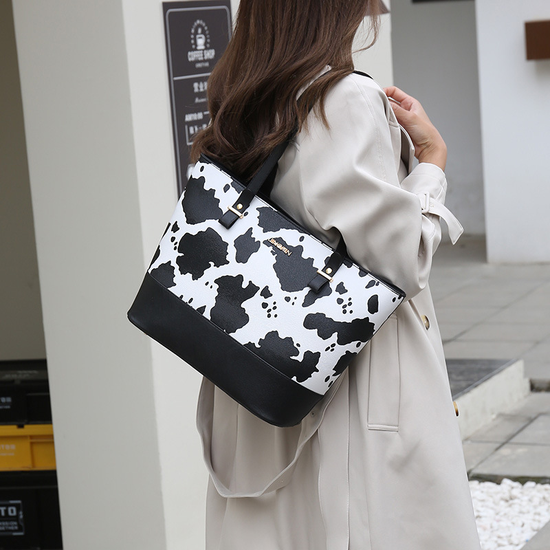 Cross-border new 2024 Women's bag, fashionable large-capacity hand-held buns, mother bag, four-piece set, single-shoulder crossbody bag wholesale bag undefined