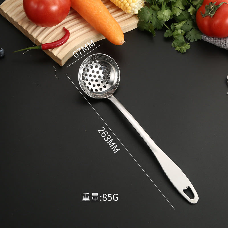 Acero inoxidable cocina doméstica de mango largo olla de cocina de acero inoxidable gran cola plana serie de olla de cocina