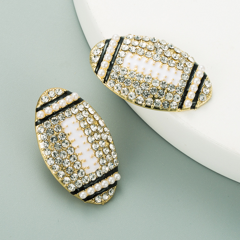 Earrings Classification Fashion Diamond Alloy Artificial Gemstones Earrings