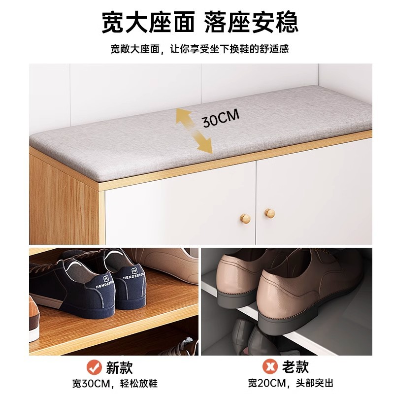 Porta de zapatos doméstica interior simple armario de zapatos multicapa explosivo 2025 nuevo tipo puerta pequeña puerta estrecha para usar taburetes de zapatos