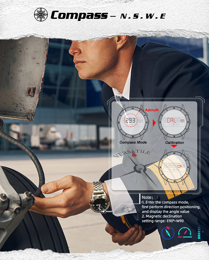 Waterdichte smartwatch met hoogtemeter barometer en kompas_voghion.com