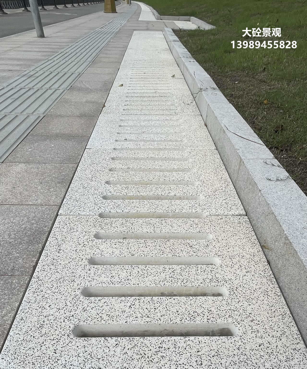 预制排水沟水泥盖板混凝土检查井沟盖板仿石混凝土PC排水沟