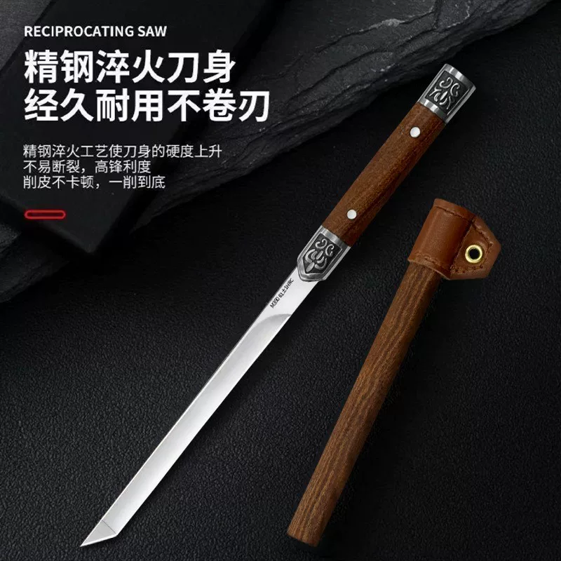 M390 прямой клинок портативный кухонный фруктовый нож для дома на природе пикник западная столовая многофункциональный нож встроенный острый вручную для нарезки мяса
