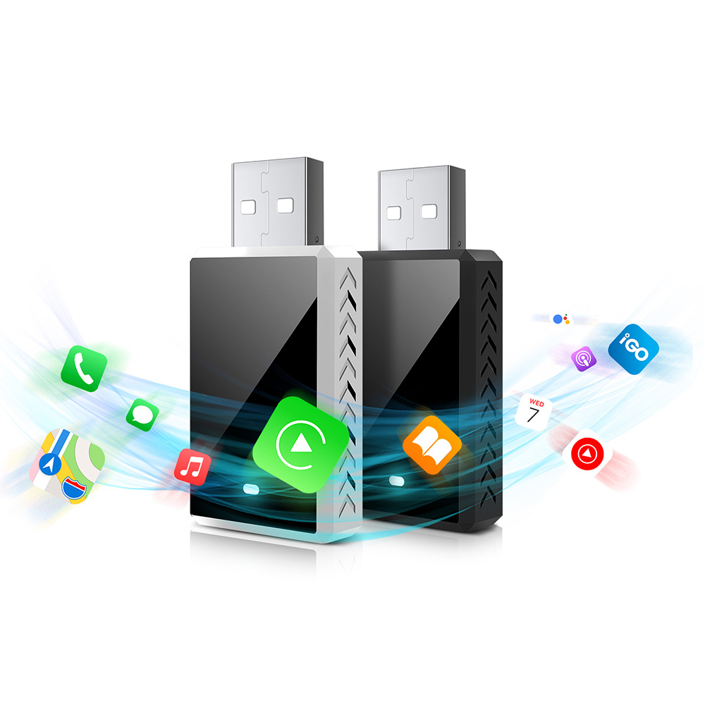 Luruibao Wireless Box 2-in-1 Apple Wireless CarPlay Box Android Auto Cross-Border New Product Adapter