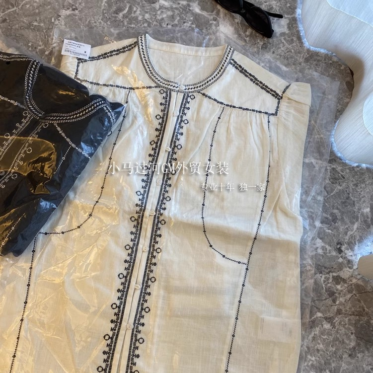 目を閉じて収集、ハイエンドの宝物アイテム!!エスニック風～長綿立体刺繍ゆったり長袖シャツ女性用|undefined