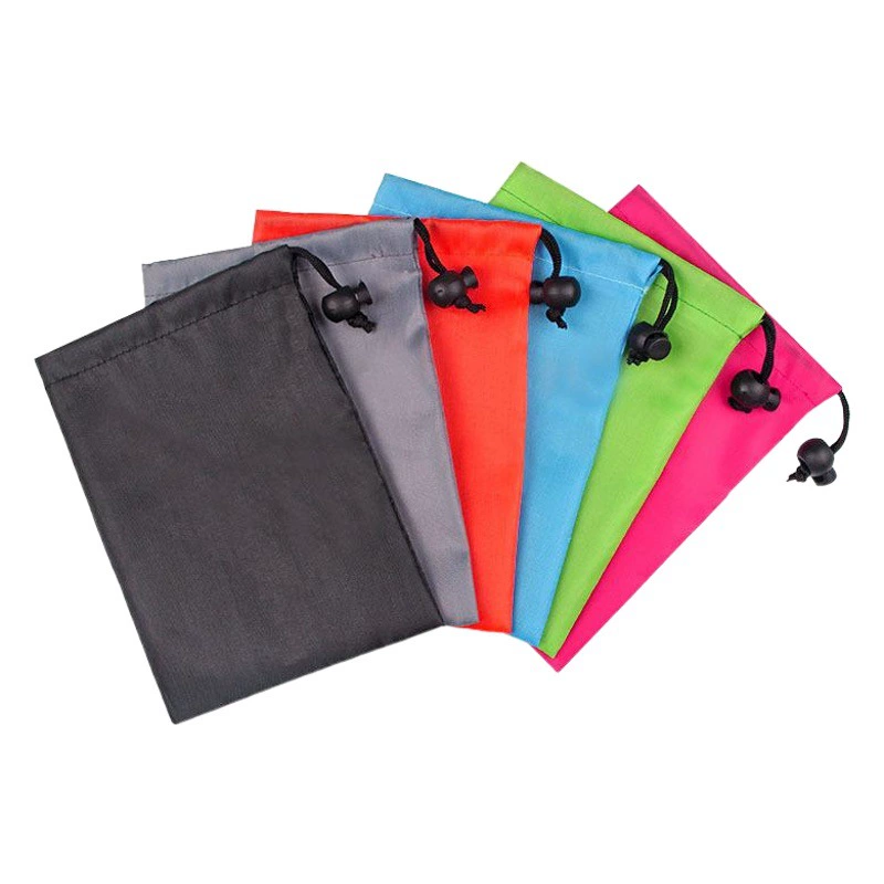 Производитель на складе Полиэфирная Сумка цифровой электронный продукт инструмент нейлоновая сумка на шнурке Веревка Сумка для хранения с пропуском