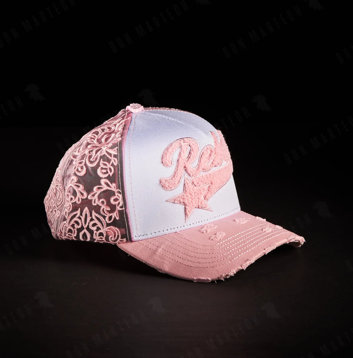 Nuevo Meike Duo Dandy bordado ajustable gorra de boca de pato borde curvo gorra de béisbol con diamantes barba tío