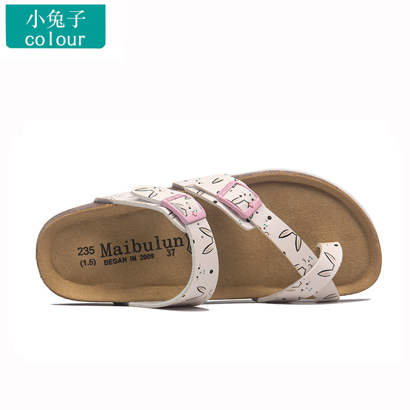 Zapatillas de corcho planas para hombres y mujeres pareja más tamaño al aire libre playa verano color pareja zapato cubierta toe Ventas Directas la fábrica