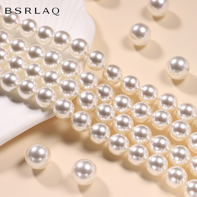 Imitation Swarovski pearls, straight-hole glass pearl beads, Australian white 650 loose beads, factory bulk white round beads, Akoya Imitation Swarovski pearls, straight-hole glass pearl beads, Australian white 650 loose beads, factory bulk white round beads, Akoya