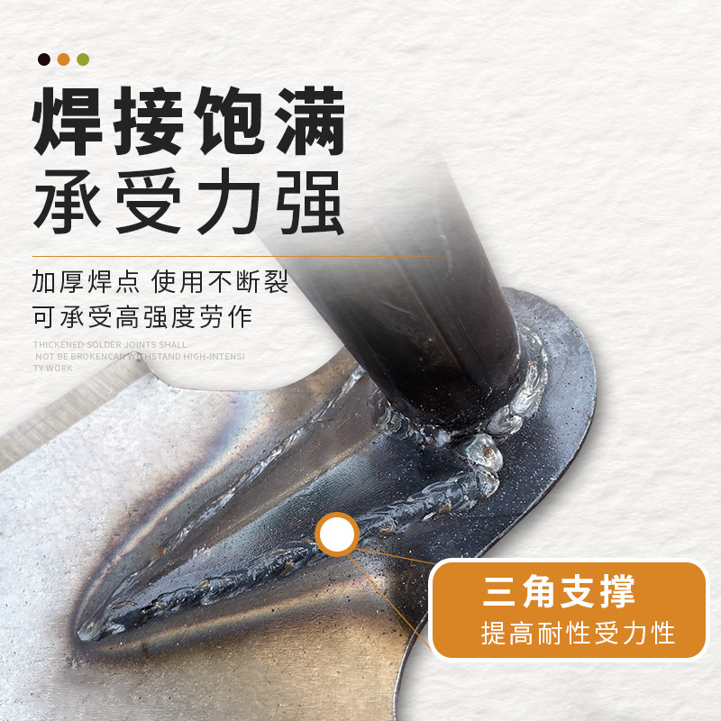 New manganese steel quenching sharp hoe manual welding sharp pickaxe farm ridge and furrow ploughing full steel hoe vegetable small hoe 