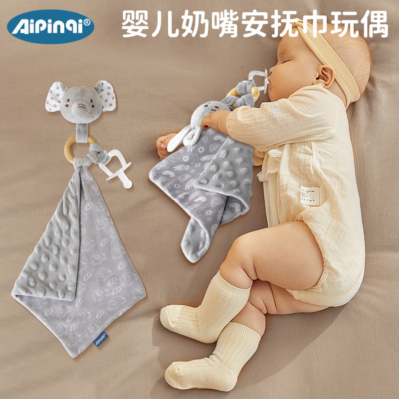 Aipinqi Baby Calming Doll Sleeping Plush Mouthful Calming Toallas Juguetes para bebés