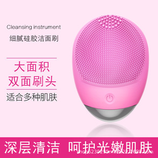 Electric Silicone Facial Cleanser USB Rechargeable Electric Beauty Instrument Facial Pore Cleaner Face Brush
