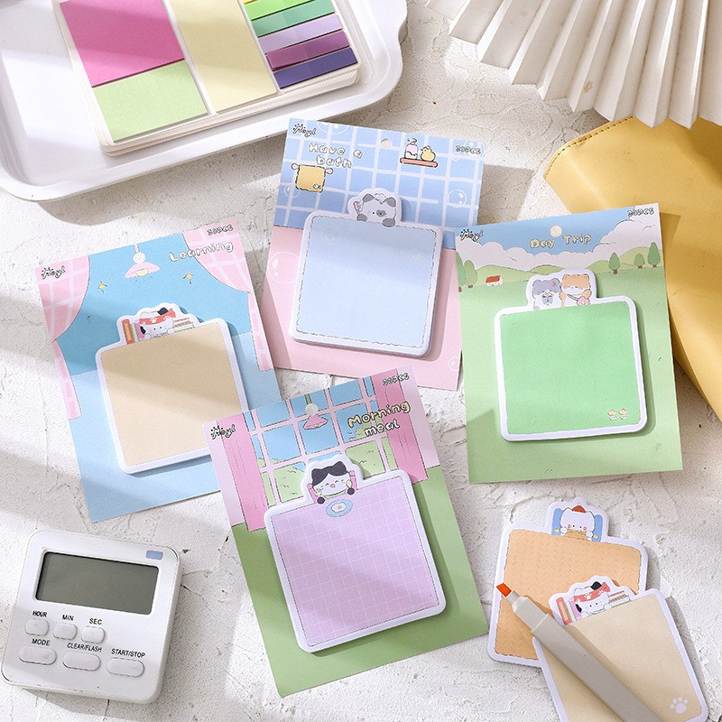 Post-it personalizado notas de estudiantes etiquetas pegatinas índice pegatinas marcadores de escritorio memo de notas de cuadernos materiales decorativos