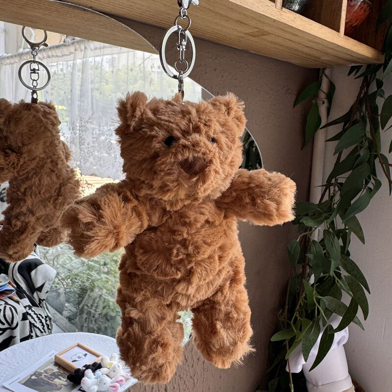 Teddy Bear Keychain Pendant, Plush Toy Backpack Decoration, Doll Clothing Accessory, Barcelona Bear Keychain Teddy Bear Keychain Pendant, Plush Toy Backpack Decoration, Doll Clothing Accessory, Barcelona Bear Keychain