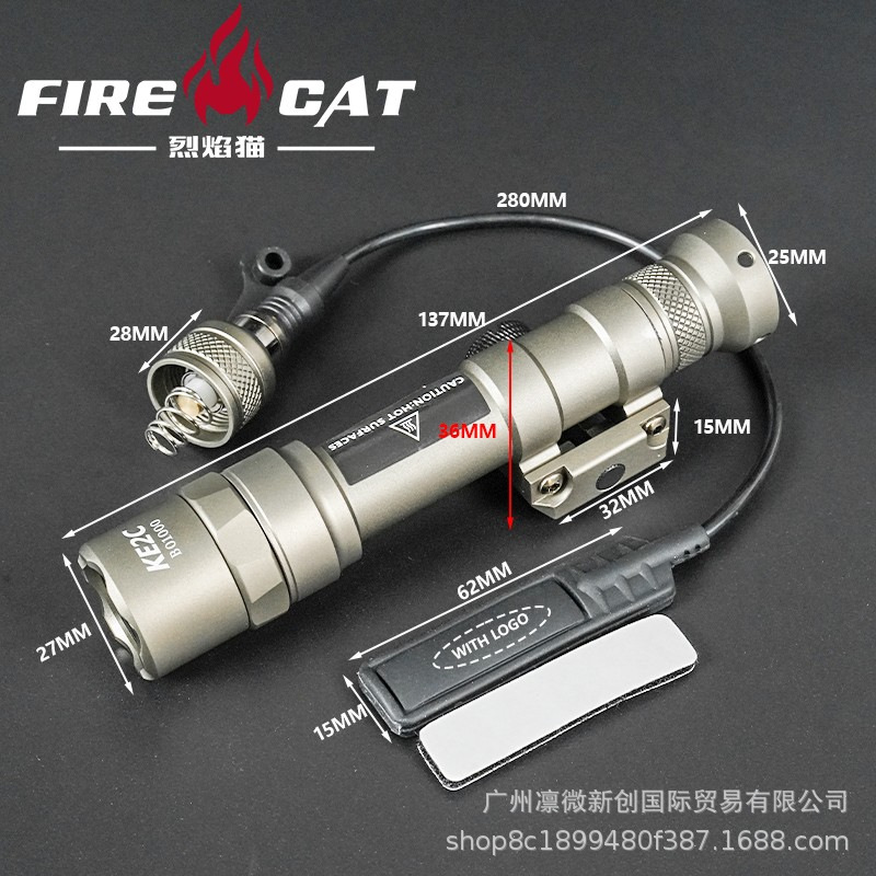 FIRECAT táctica M600B linterna mini iluminación LED iluminación al aire libre linterna cola de ratón larga iluminación
