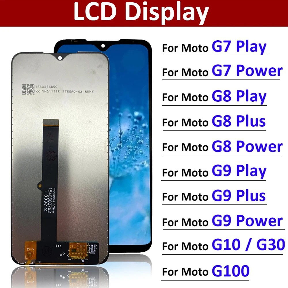 Moto G10 G30 G100 G7 G8 G9 Power Play Plus conjunto de pantalla