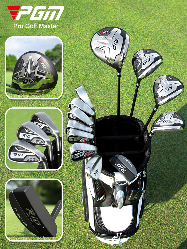 Bộ gậy đánh golf PGM RIO thế hệ thứ ba 12 món cho nam, hợp kim titan và carbon siêu nhẹ — Túi bóng 12 thanh Carbon tay phải nam MTG040 (lớp R), Túi bóng 12 thanh Carbon tay phải nam MTG040 (Lớp S), MTG040-12 thanh thép nam tay phải + túi bóng, MTG040 (lớp R) nam tay phải thanh Carbon 4 + Túi súng
