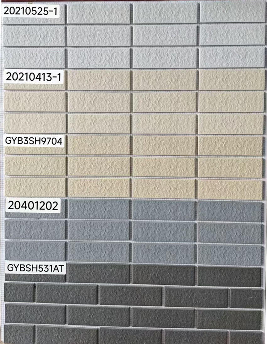 佛山外墙砖瓷砖墙砖别墅通体砖哑光45 145工程纸皮砖农村三色砖