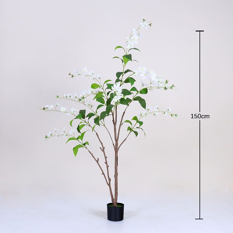 Planta Artificial de Jazmín en Maceta de Plástico para Sala de Estar image 8