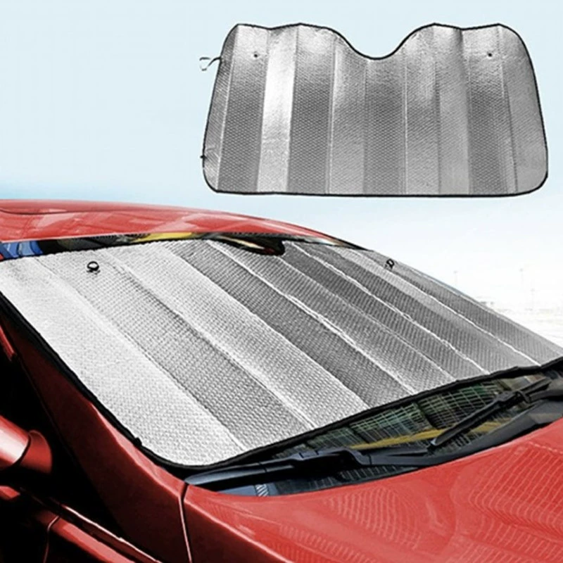 Встроенная алюминиевая фольга для затемнения и защиты от солнца GM, солнцезащитная теплоизоляционная панель для лобового стекла с присосками