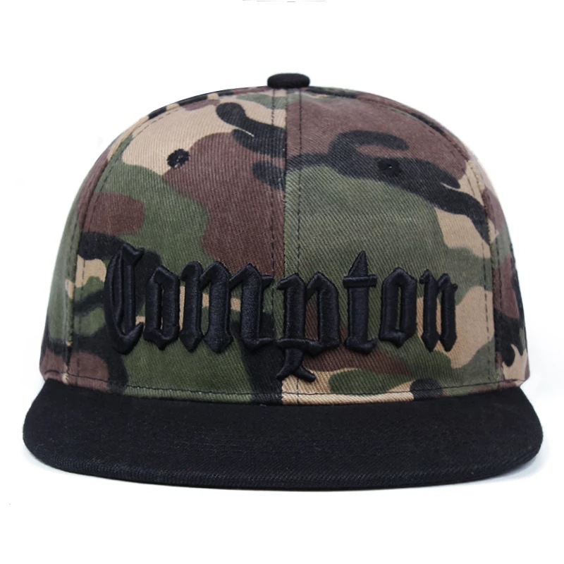 Modische Hip-Hop-Mütze für Damen und Herren, verstellbar, Compton, lässig, flache Kappe, Snapback_voghion.com