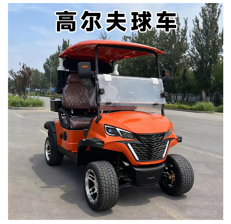 High-End Electric 2-4-6-Seater Golf Cart for Scenic Areas, Four-Wheel Patrol and Sightseeing Vehicle for Tourist Hotels