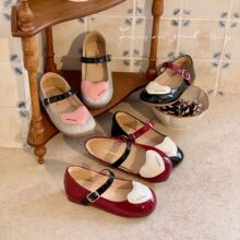 ŮͯСƤЬ2026�����¿ͯƴɫ���Ĺ���ЬСŮ���\�ڰٴ�ƽ��Ь