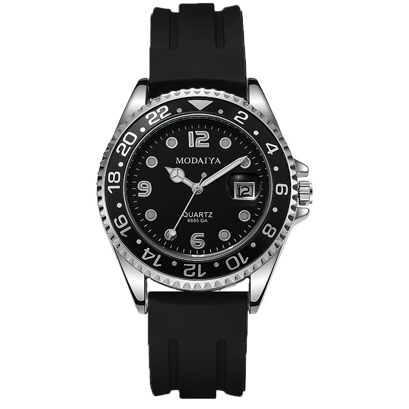 Comercio exterior nuevos hombres calendario luminoso digital aleación correa de acero sólido impermeable reloj de moda reloj no mecánico generación