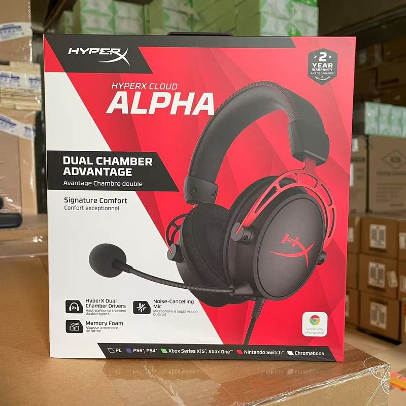 HYPERX Cloudアルファ極度未知アルファヘッドセット有線ゲームヘッドセットマイクヘッドセット|undefined