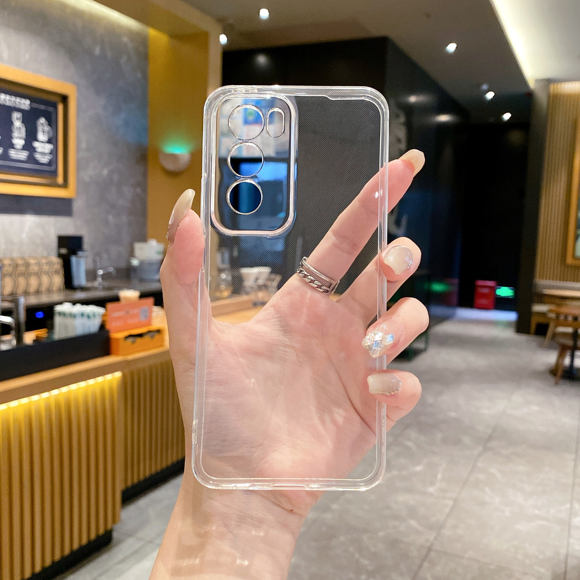 适用OPPOA5手机壳透明TPU直边保护套A5pro活力防摔reno14全包软壳