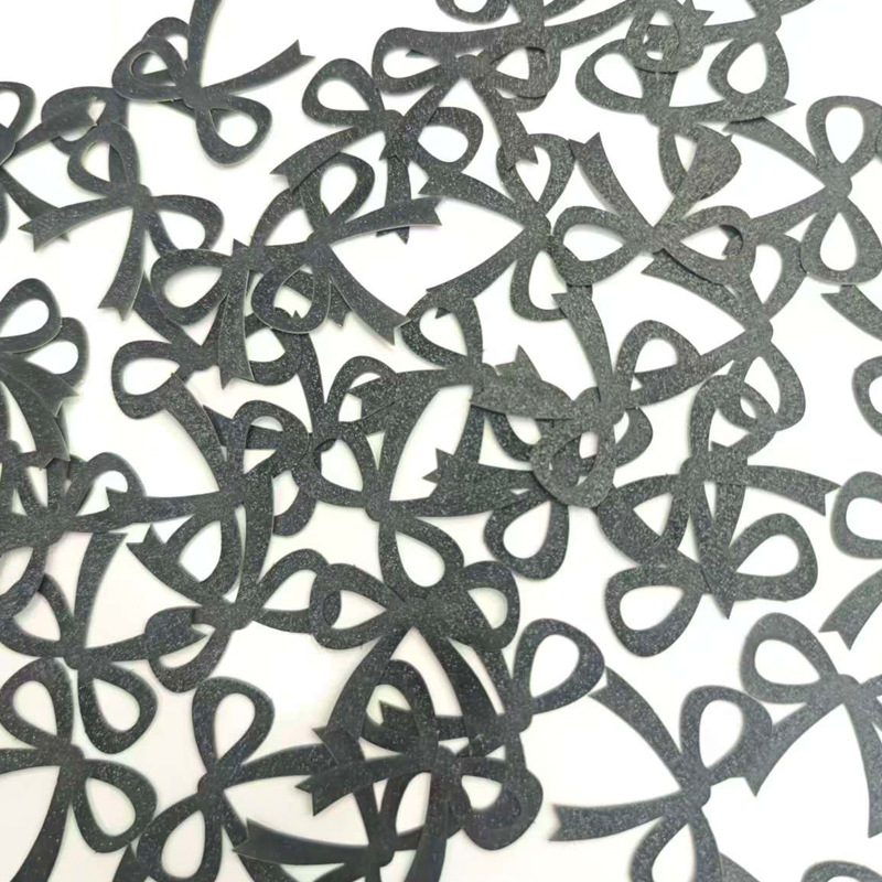 Decoración de fiesta esquinilla perforada pulverización de papel cebolla dorada brillante accesorios DIY props atmósfera de graduación