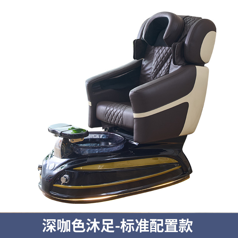Salón de manicuría de lujo profesional manicuría ajustable reclinado eléctrico spa pedoterapia silla de masaje pedicura