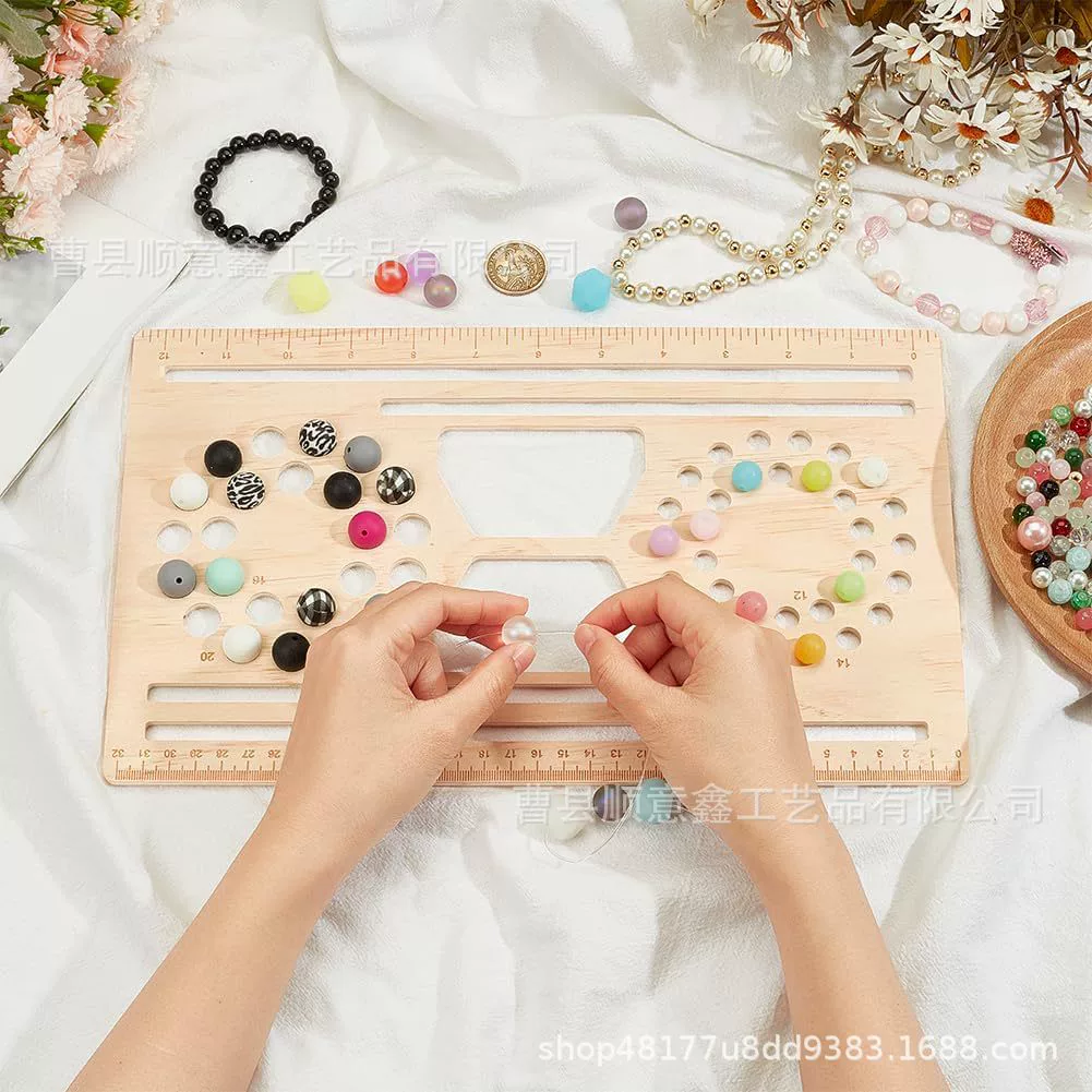 Доска для бисера для создания подставок для браслетов и ожерелий, держатель для ювелирных изделий, дизайнерская доска для бисера, полая силиконовая доска для бисера.