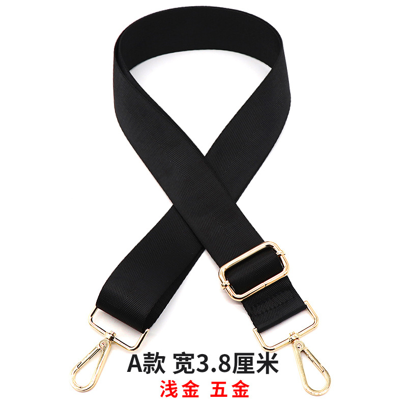 3.8 herringbone black-gold buckle