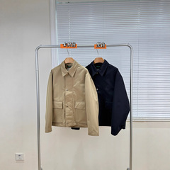 ~~~~秋の新作メンズカジュアルルーズラペルジャケットコート