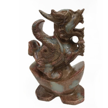 钰程本命年玉器 古玉做旧青龙白虎玄武朱雀四灵兽摆件家居工艺品