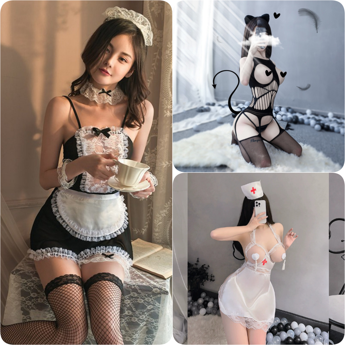 메이드 + 91 핫 스타일 + 간호사